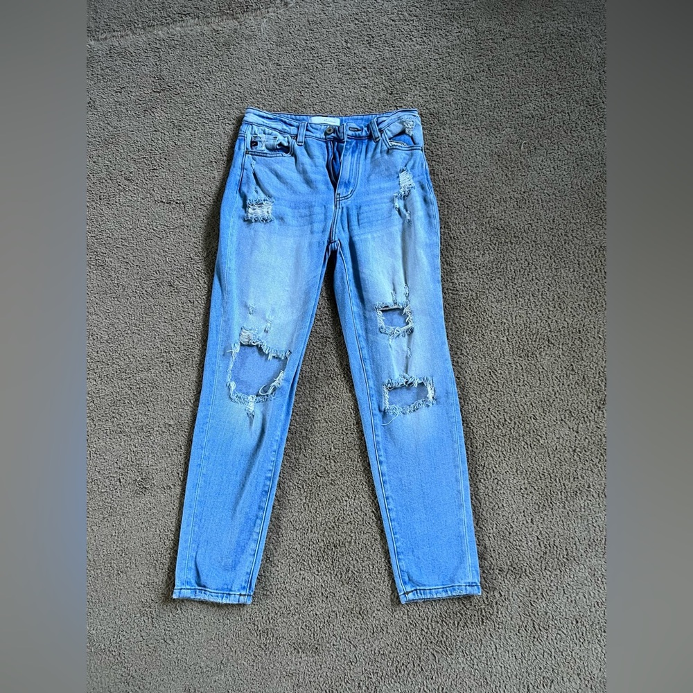 Kancan Straight Distressed Jean size 28 - Light wash